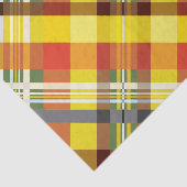 Papier Mousseline Plaid/tartan - tournesol - (Détail)