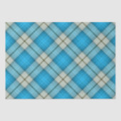 Papier Mousseline Plaid turquoise (Recto)