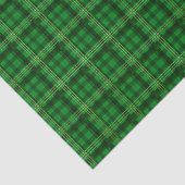 Papier Mousseline Plaid vert (Détail)