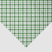 Papier Mousseline Plaid vert (Détail)