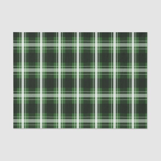 Papier Mousseline Plaid vert foncé (Recto)