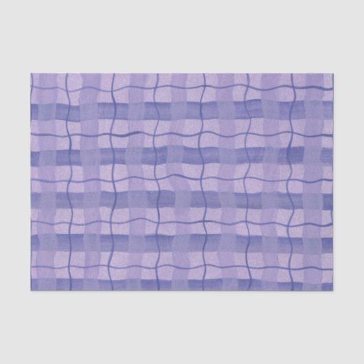 Papier Mousseline Plaid violet (Recto)