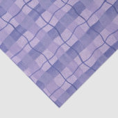Papier Mousseline Plaid violet (Détail)