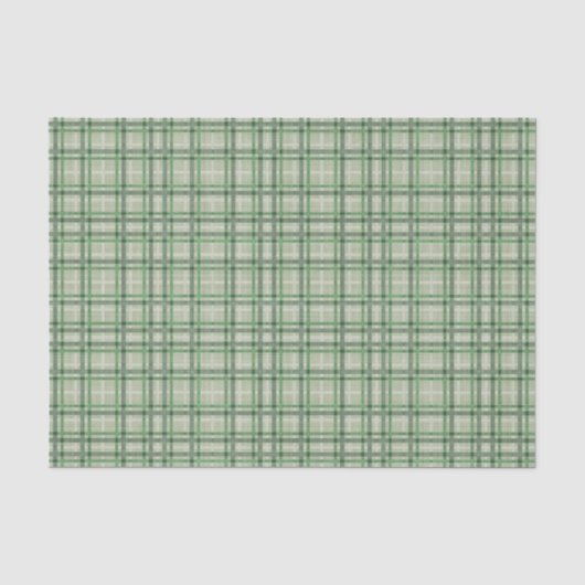 Papier Mousseline Plaie forestière verte (Recto)