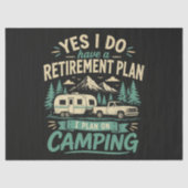Papier Mousseline Plan de retraite de camping (Recto)