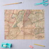 Papier Mousseline Plan de ville - Conception 2 (Artisanat)