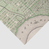 Papier Mousseline Plan d'Evansville, Vanderburgh Co (Détail)