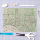 Papier Mousseline Plan d'Evansville, Vanderburgh Co (Artisanat)