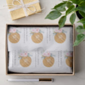 Papier Mousseline Planche à découper florale Blush Napkin Restaurati (Cadeau)