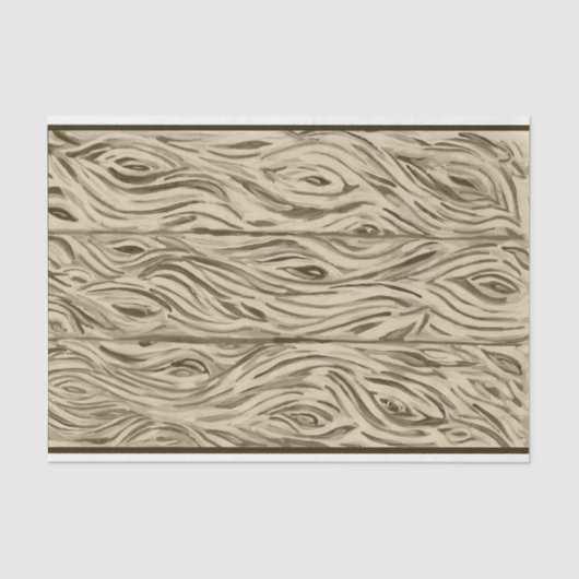 Papier Mousseline planche de bois planches inspirées du chêne frança (Recto)