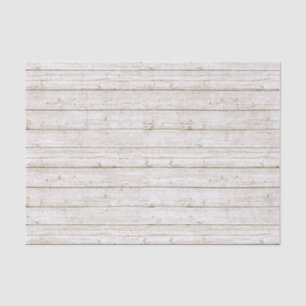 Papier Mousseline Planches de bois peintes en blanc rustique Mariage