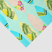 Papier Mousseline Planches de surf tropicales illustrées (Détail)