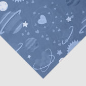 Papier Mousseline Planètes bleues (Détail)