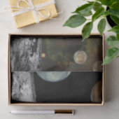 Papier Mousseline Planètes du papier de tissu du système solaire (Cadeau)