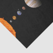 Papier Mousseline PLANÈTES du SYSTÈME SOLAIRE 15" s'enveloppant (Détail)