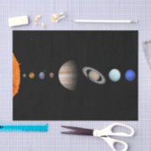 Papier Mousseline PLANÈTES du SYSTÈME SOLAIRE 15" s'enveloppant (Artisanat)