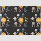 Papier Mousseline Planètes et système solaire (Recto)