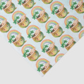 Papier Mousseline Planeur Jardin mignon avec Arc-en-ciel et Clover (Détail)