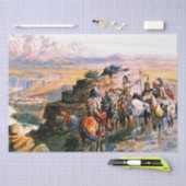 Papier Mousseline "Planification de l'attaque" par Charles M Russell (Artisanat)