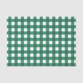 Papier Mousseline Plantation de buffles verts et blancs