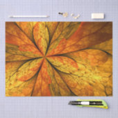 Papier Mousseline Plante d'automne, Abstrait moderne Fractal Art Lea (Artisanat)