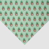 Papier Mousseline Plante pointillé (avec fleurs) (Détail)