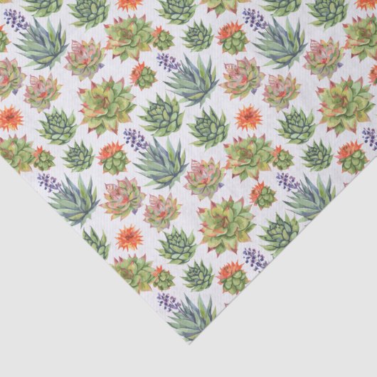 Papier Mousseline Plantes grasses (Détail)