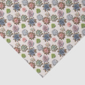 Papier Mousseline Plantes grasses (Détail)