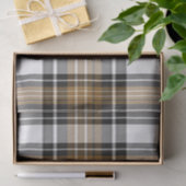 Papier Mousseline Plaqué Brown Et Noir (Cadeau)