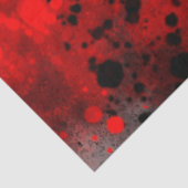 Papier Mousseline Plaque de peinture rouge rétro (Détail)