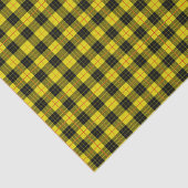 Papier Mousseline Plaque de tartan jaune noir urbain (Détail)
