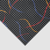 Papier Mousseline Plaque et points de peinture rétro (Détail)