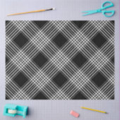 Papier Mousseline Plaqué noir et blanc (Artisanat)