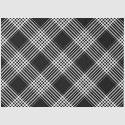 Papier Mousseline Plaqué noir et blanc (Recto)