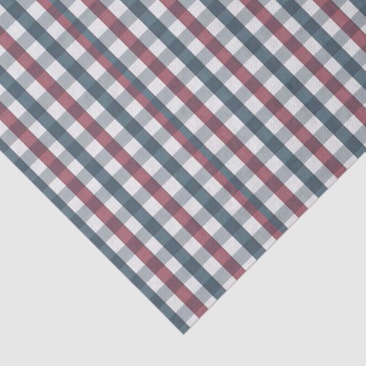 Papier Mousseline Plaqué rouge, blanc et bleu (Détail)