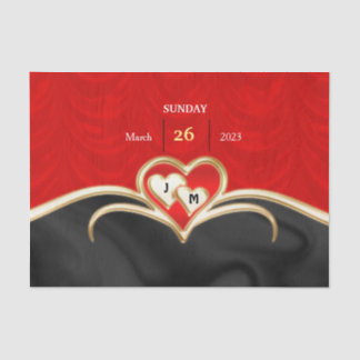 Papier Mousseline Plaques de papier mariage