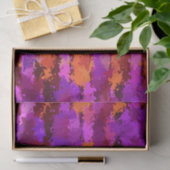 Papier Mousseline Plaques de violet et d'orange (Cadeau)