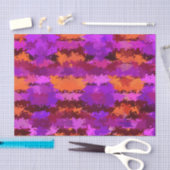 Papier Mousseline Plaques de violet et d'orange (Artisanat)