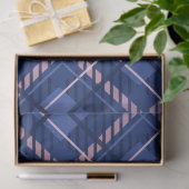 Papier Mousseline Plat bleu et rose (Cadeau)