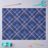 Papier Mousseline Plat bleu et rose (Artisanat)