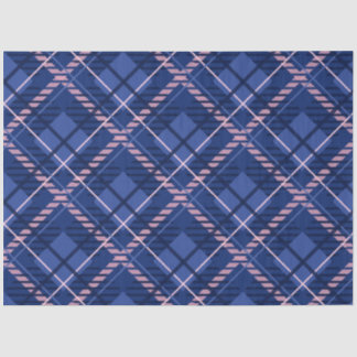 Papier Mousseline Plat bleu et rose