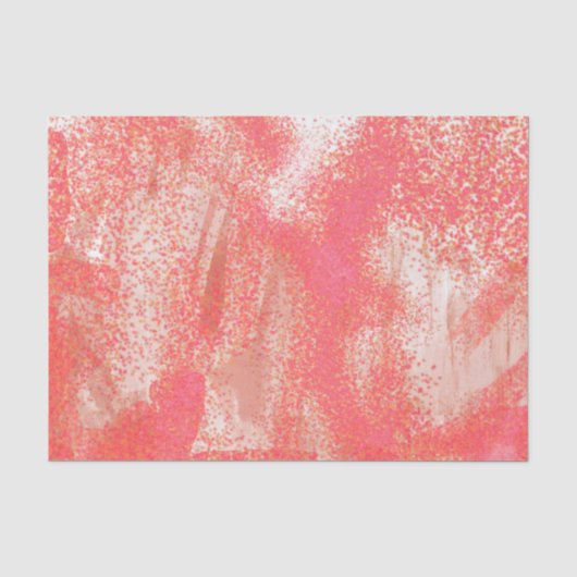 Papier Mousseline Plat de corail et de beige (Recto)