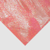 Papier Mousseline Plat de corail et de beige (Détail)