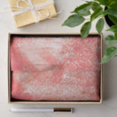 Papier Mousseline Plat de corail et de beige (Cadeau)