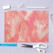 Papier Mousseline Plat de corail et de beige (Artisanat)