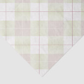 Papier Mousseline Plat vert pâle et rose mauve (Détail)