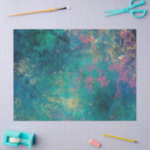 Papier Mousseline Plate-forme rose et jaune sur la page Découpage ve (Artisanat)