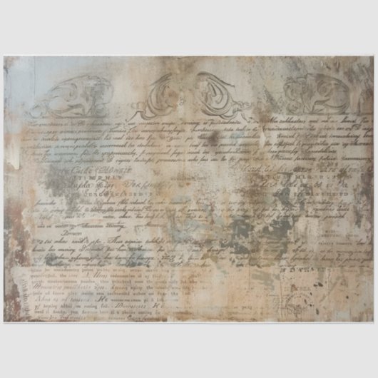 Papier Mousseline Plâtre craqué (Recto)