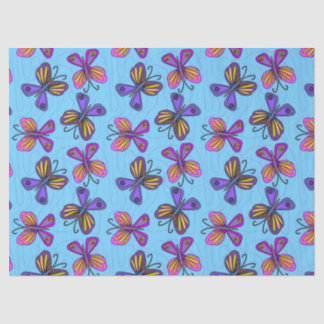 Papier Mousseline Playful Butterflies