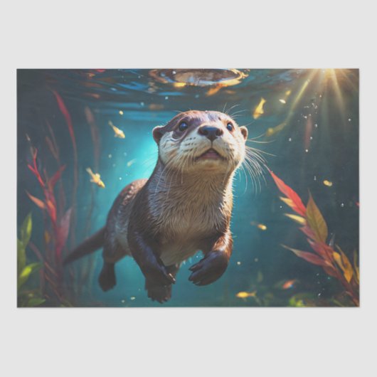 Papier Mousseline Playful Drifter - Découpage - (Recto)